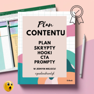 Plan contentu excel (+ PROMPTY, HOOKI, CTA)