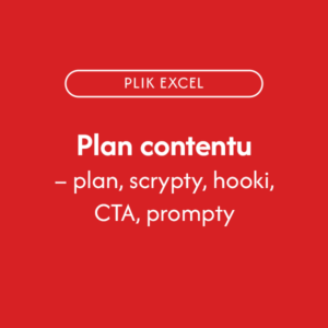 Plan contentu excel (+ PROMPTY, HOOKI, CTA)